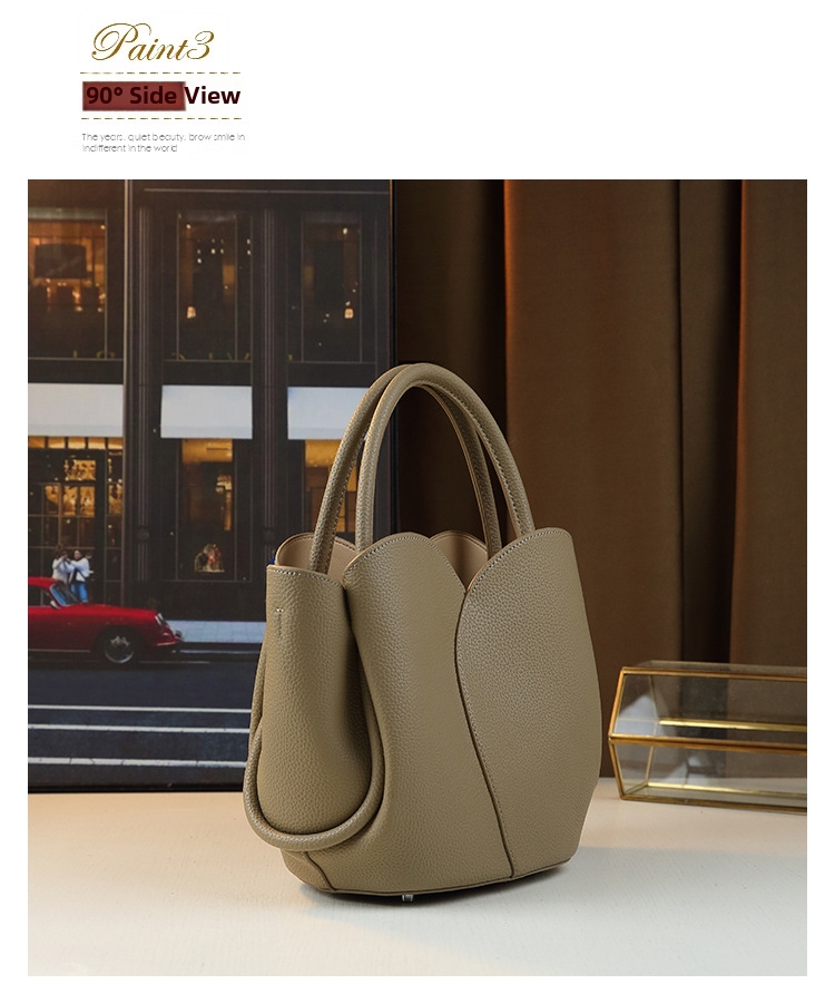 Tulpanformad tote väska damhandväska i konstläder elegant_voghion.com