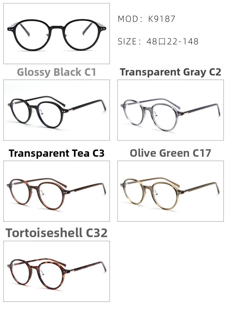 Retro Tr90 Round Prescription Glasses Frame For Men And Women_voghion.com