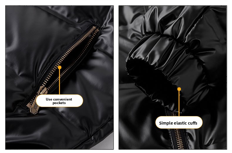 Winter New Men's Fashion Trend Stand-up Collar Jacket Versatile Casual Solid Color Jacket_viptrois.com
