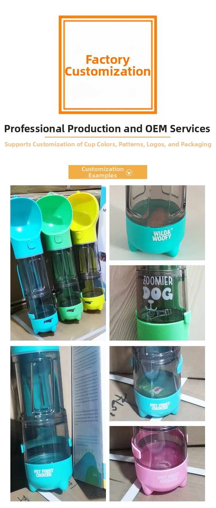 Multi-functional Pet Water Bottle For Dogs Portable Travel Cup_voghion.com