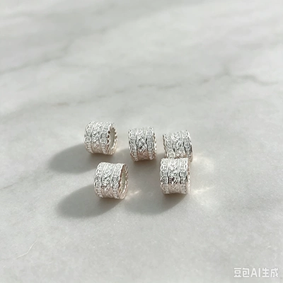 Zərgərlik ara hissələri pure silver 3D loose beads