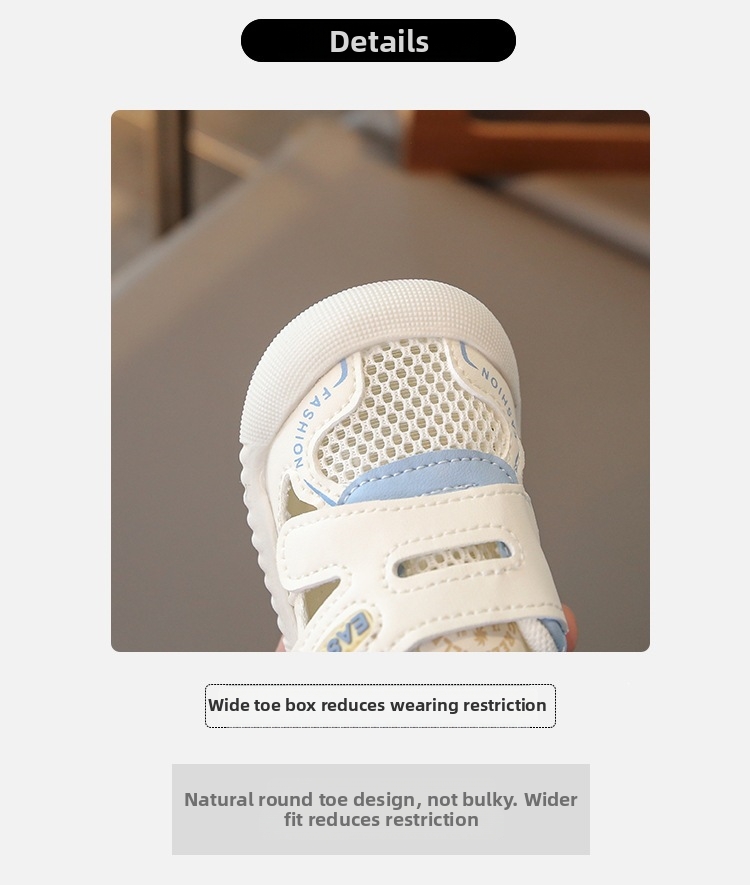 Breathable Mesh Baby Walking Shoes Soft Sole First Walkers_voghion.com
