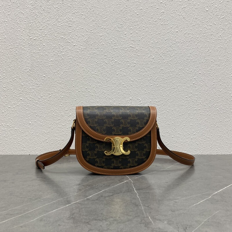 (Guangzhou cross-border original leather all-steel) New Arc de Triomphe bucket bag with vintage pattern, shopping bag, shoulder and crossbody bag