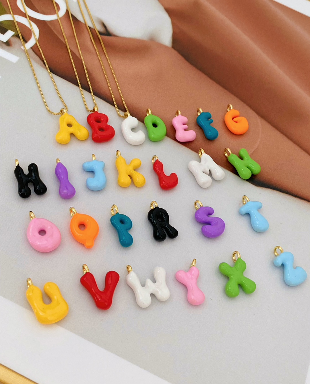 DIY Jewelry Accessories Classification 1 Piece 10.1*17.9mm 18.7*11.6mm Copper Letter Pendant