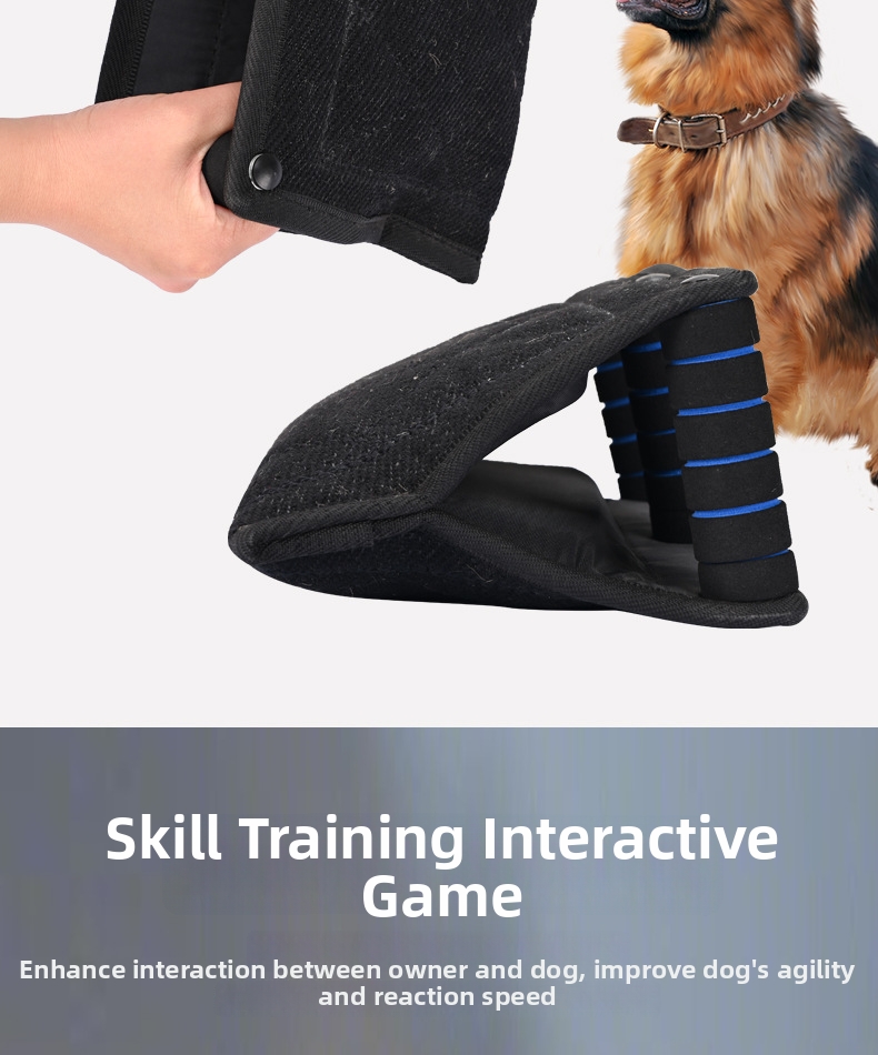 Triangular Target Chew Pillow Dog Training Toy Durable Jute Bite Chew Pillow_voghion.com