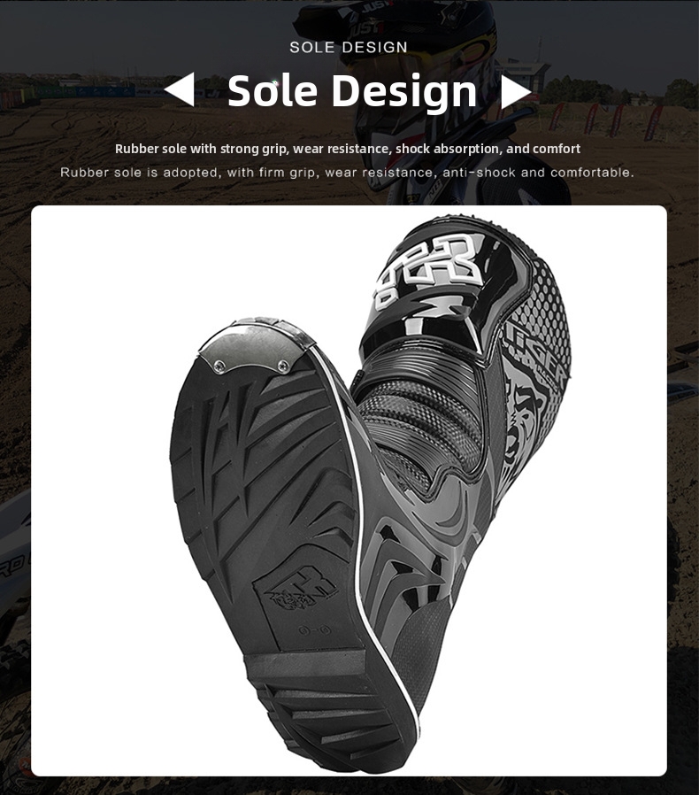 Motorcycle Riding Boots Men's All Season Protective Forest Trail Rally Racing Shoes_voghion.com