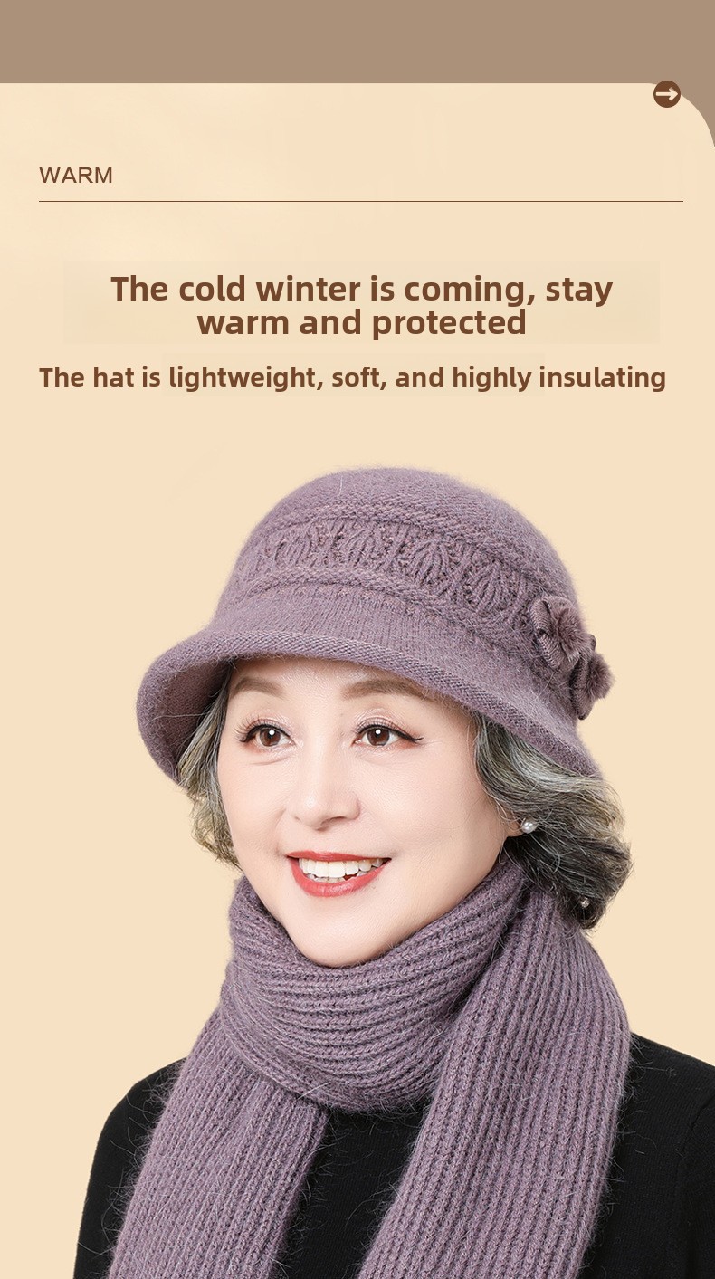 Winter Strickmütze Und Schal Set Mit Fleecefutter Für Damen_voghion.com