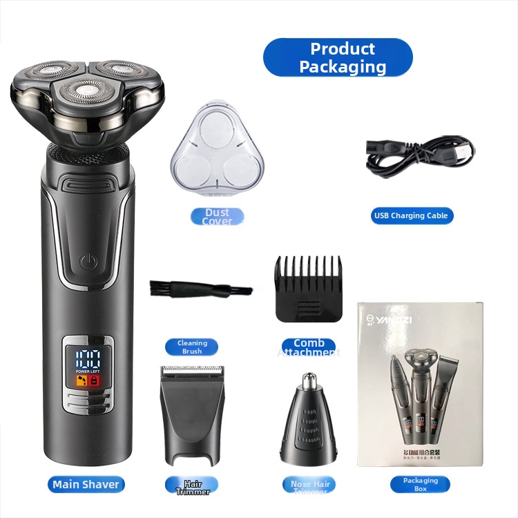 Electric Shavers For Men High Power Washable Automatic Intelligent Shaving Razor Home Appliances Personal Care_voghion.com