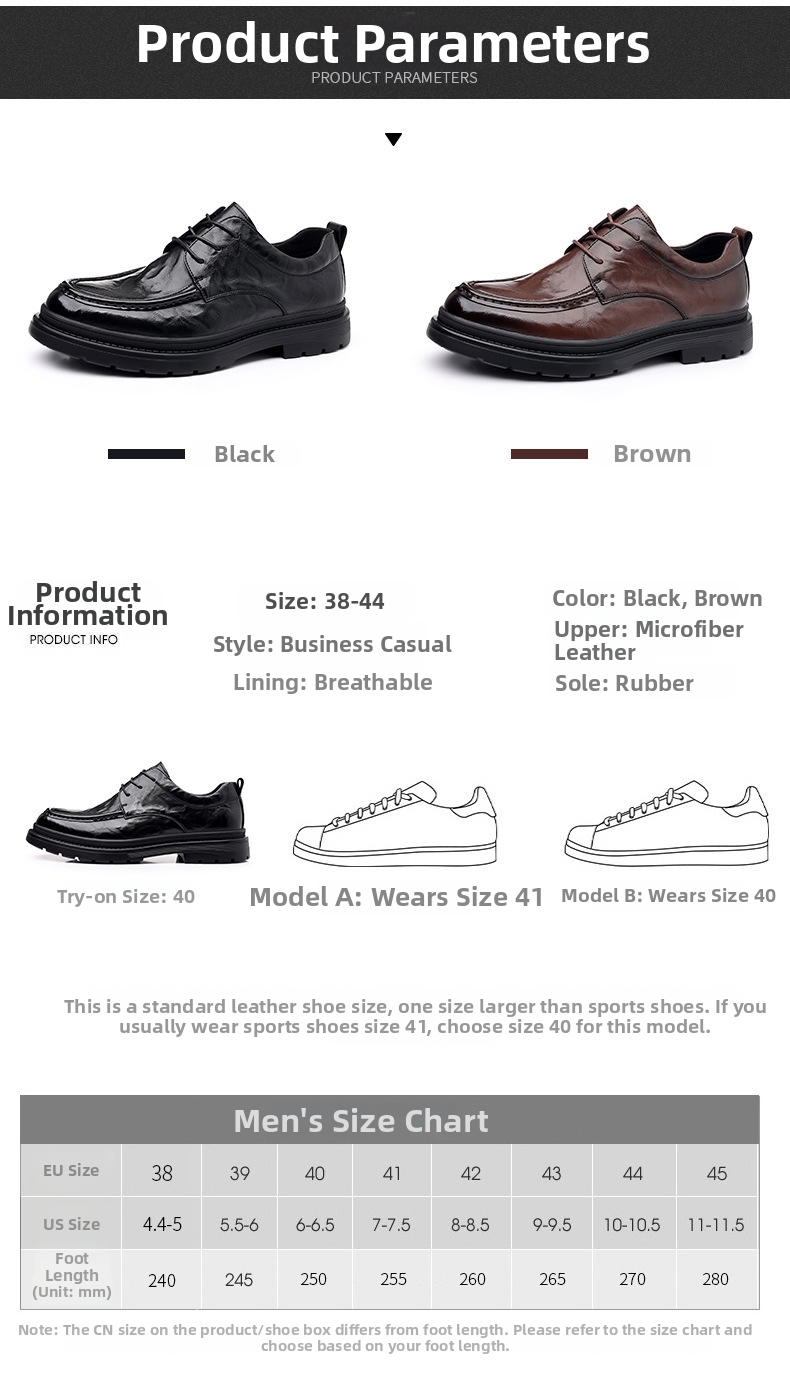 Pantofi casual pentru bărbați din piele pentru work și business_voghion.com