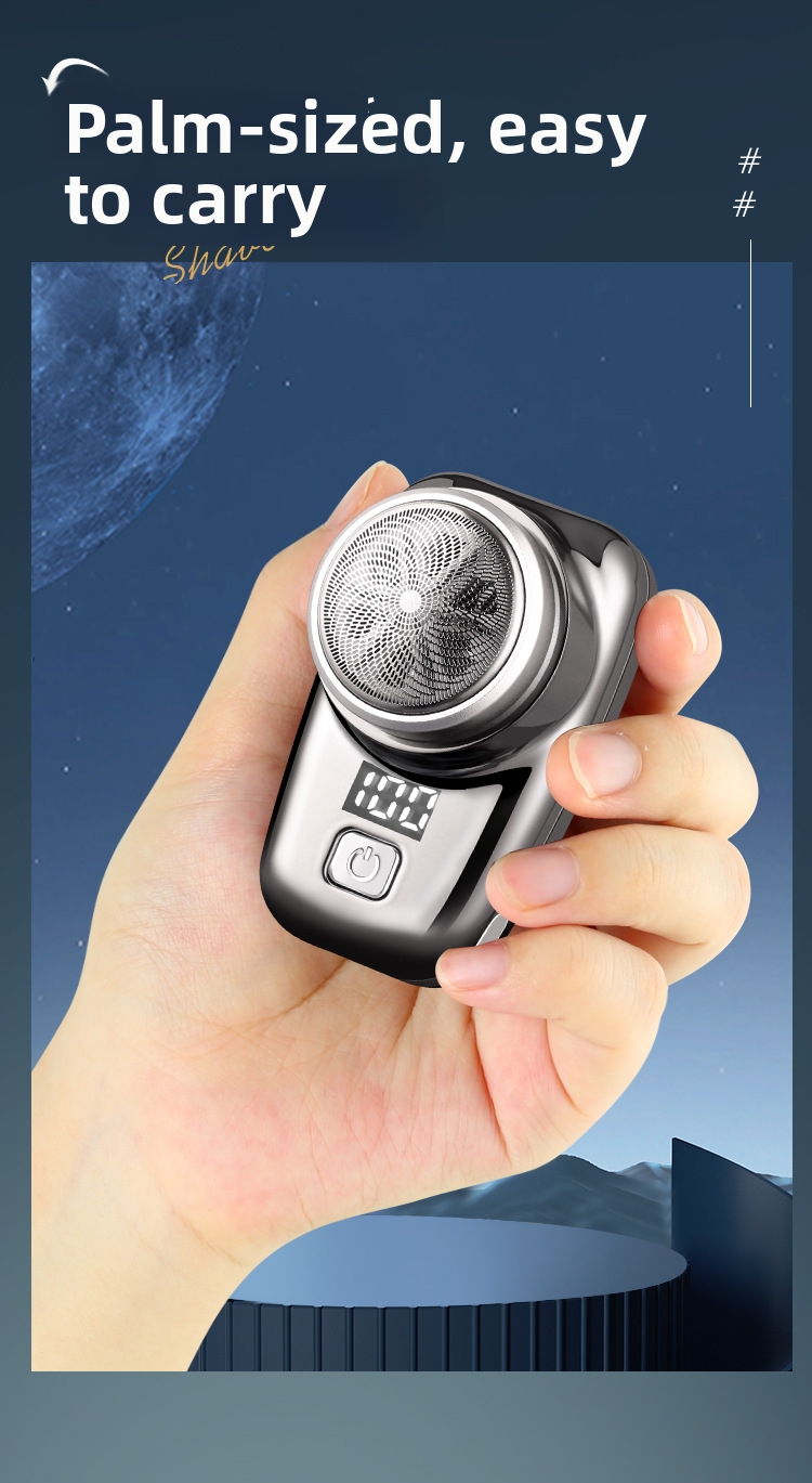 Mini elektrisch scheerapparaat voor heren wasbaar en draagbaar_voghion.com