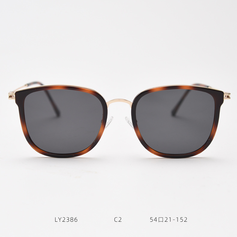 Polarized Sunglasses Light Metal Thin Edge Trendy Unisex Glasses_voghion.com