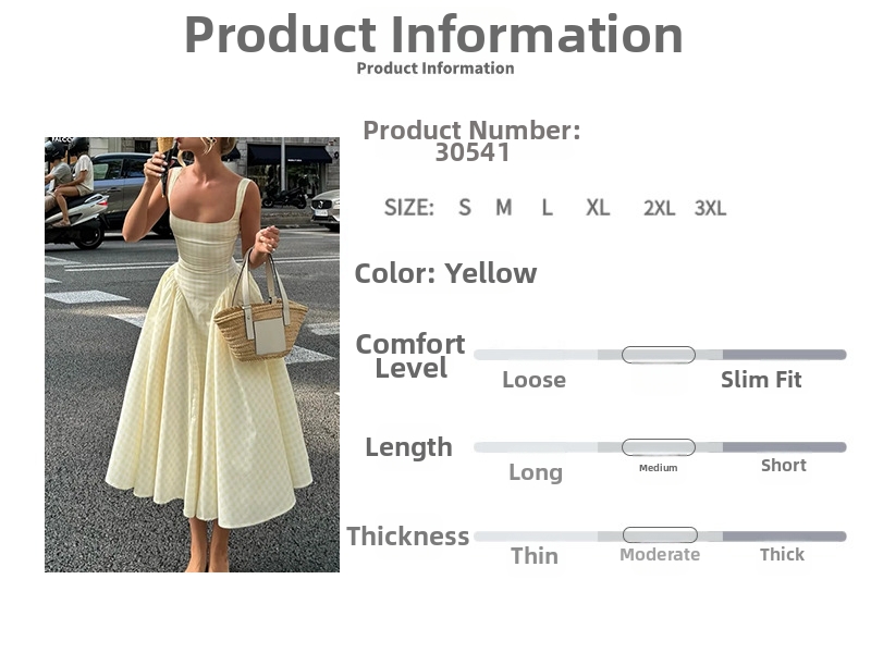 Spring Women's Style Dress Fresh Pleated Print Patchwork Suspender Maxi Gown_voghion.com