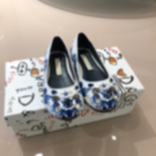 Children's shoes girls 2023 spring and summer sweet cute elegant princess shoes show patent leather round head Rhinestone