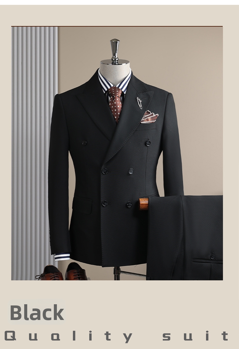 Double Breasted Groom Suit For Men Sophisticated Wedding Style_voghion.com