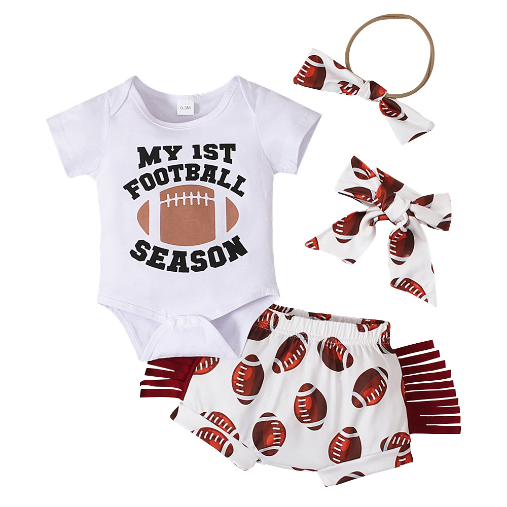 Sommar outfit set för baby pojkar och flickor bomull_voghion.com