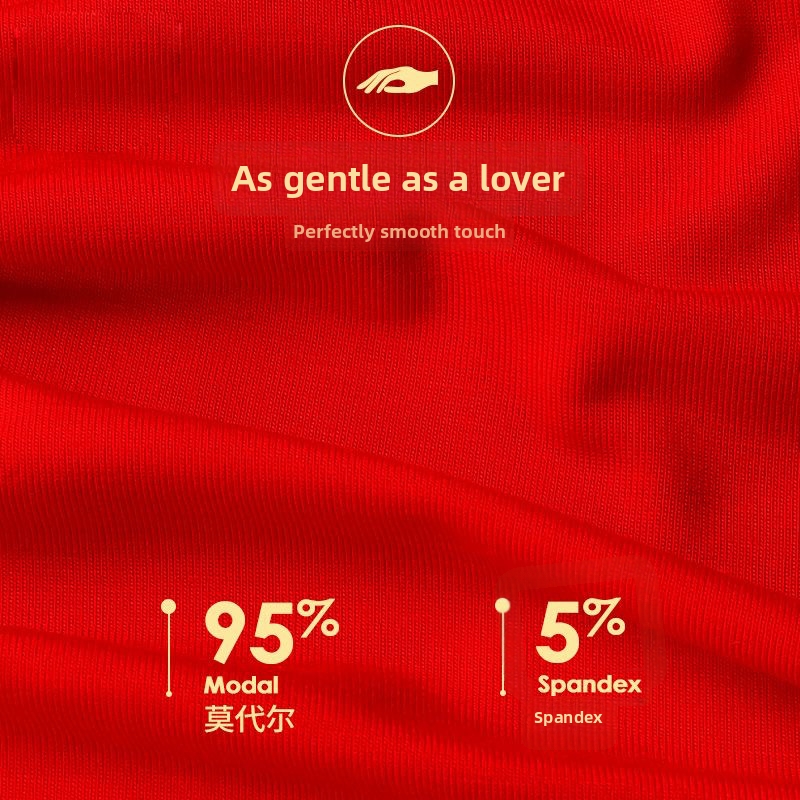 Calzoncillos boxer hombre modal transpirable comodo rojo_voghion.com