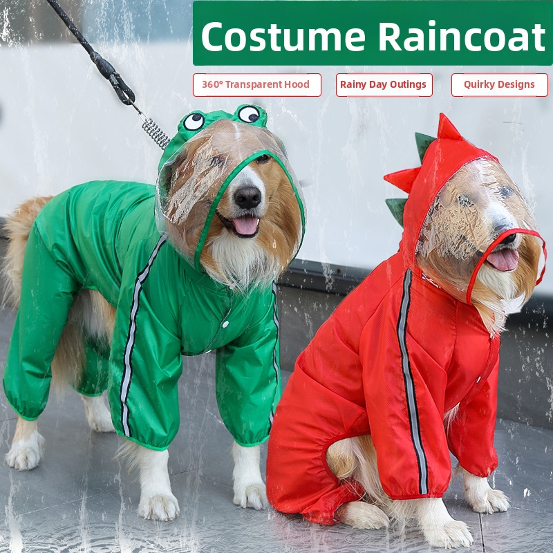 Imperméable pour chien à quatre pattes, vêtement d'extérieur pour animaux de compagnie (Golden Retriever, Bouledogue français, Carlin, Labrador, Chat)._voghion.com
