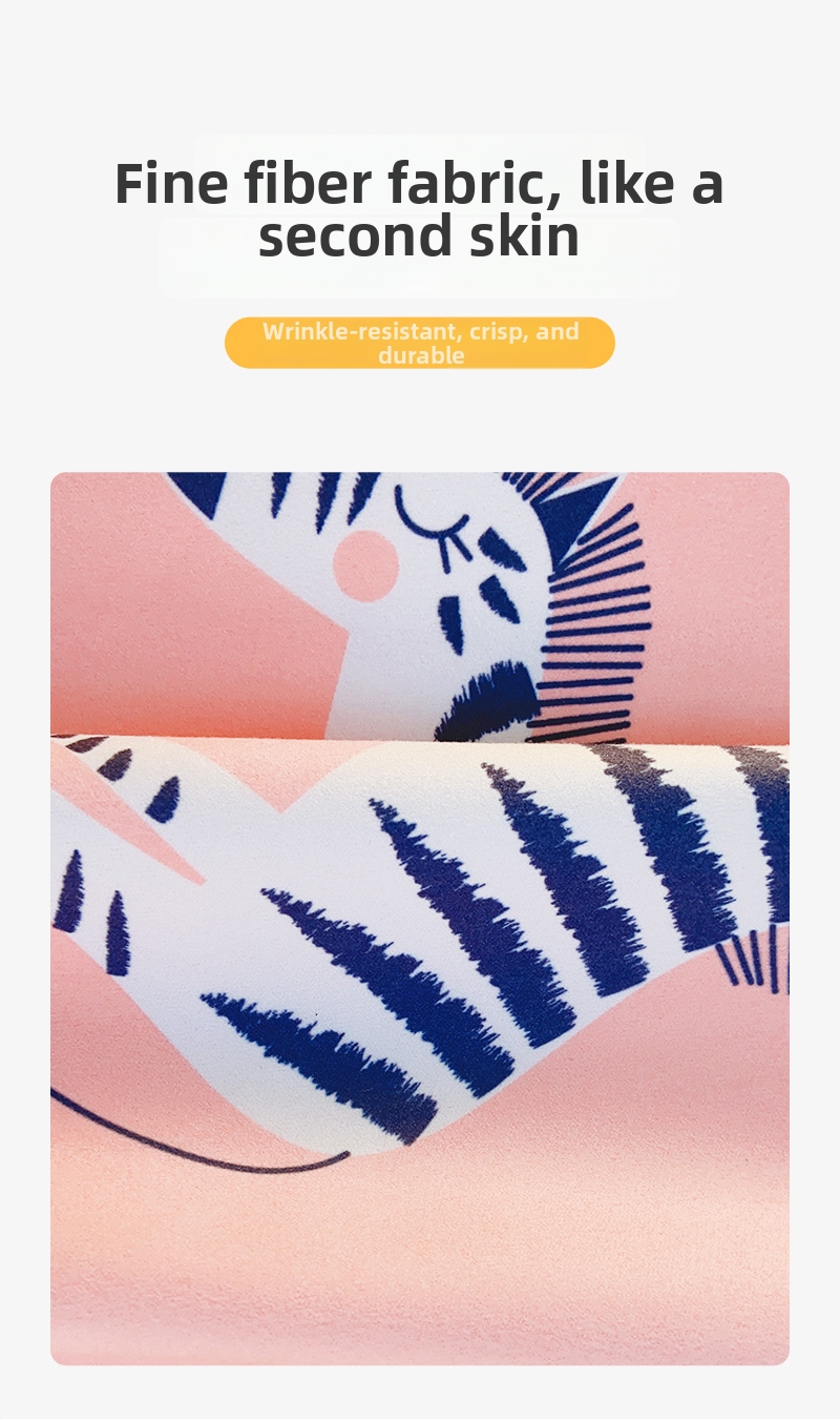 Serviette de plage portable à séchage rapide et absorbante avec motif dessin animé pour enfants (garçons et filles)_voghion.com