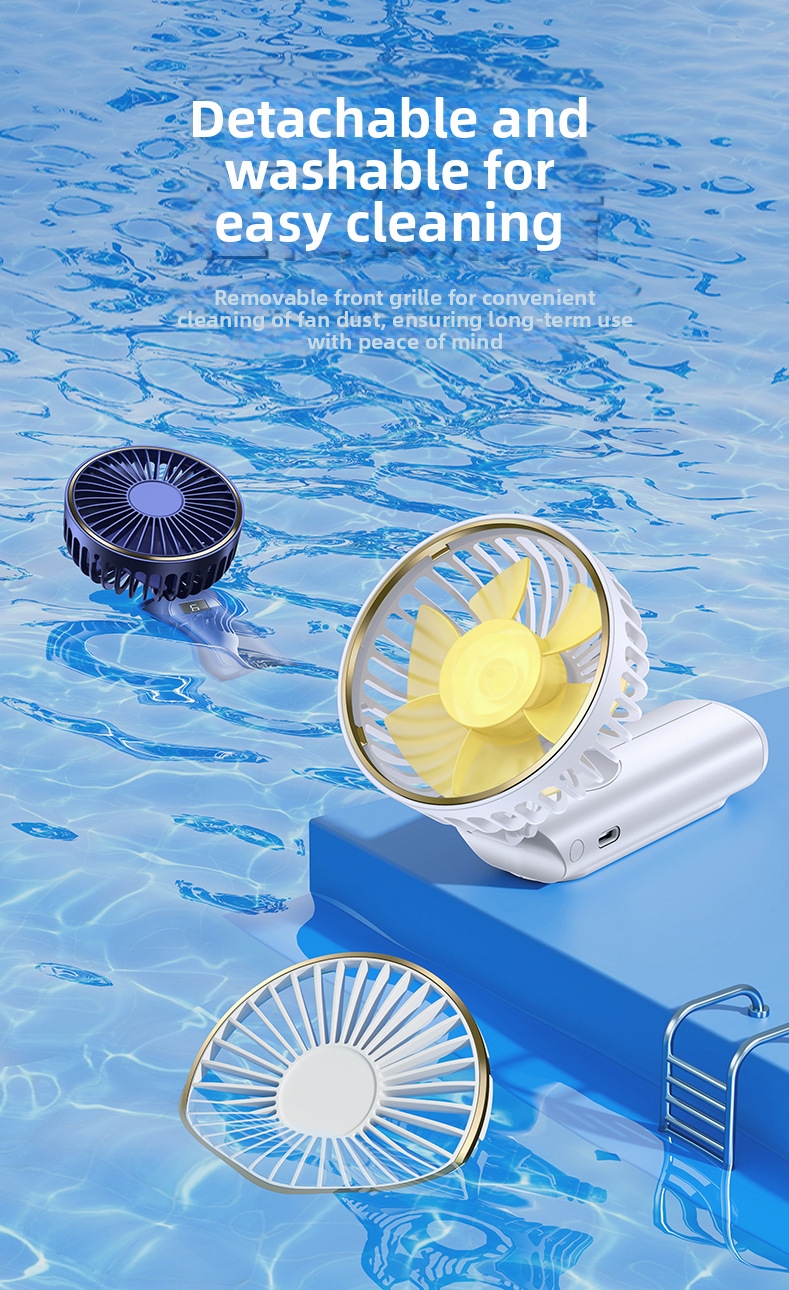 Handheld Mini Fan Portable Usb Desktop Neck Hanging Foldable Fan_voghion.com