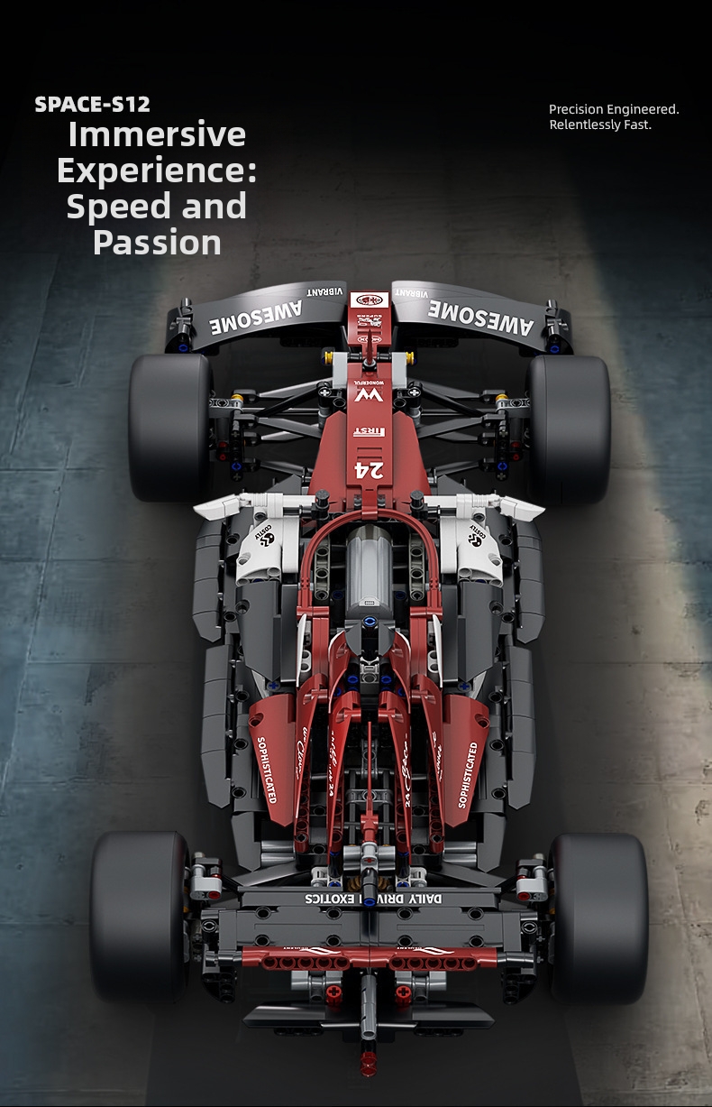 Formule 1 raceauto bouwstenen rood speelgoed cadeau voor iedereen_voghion.com