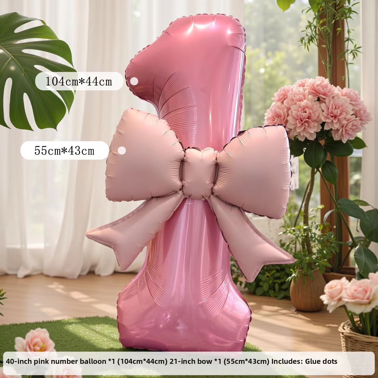 Number Heart Shaped Balloons Birthday Girls Photo Props Aluminum Foil First Party Decorations_voghion.com