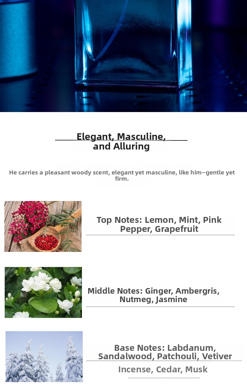 Blue dew eau de toilette för män klassisk träig doft_voghion.com