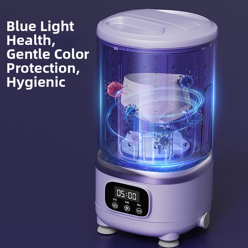 Mini Lingerie Washing Machine Wireless Portable Rechargeable Fully Automatic Small All in One Sock And Underwear Washer_voghion.com