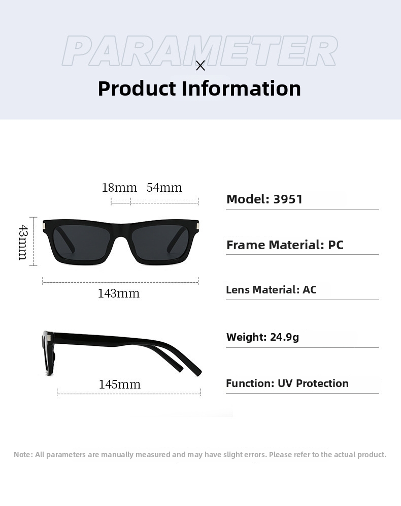 Stylish Square Frame Sunglasses Uv Protection For Women_voghion.com