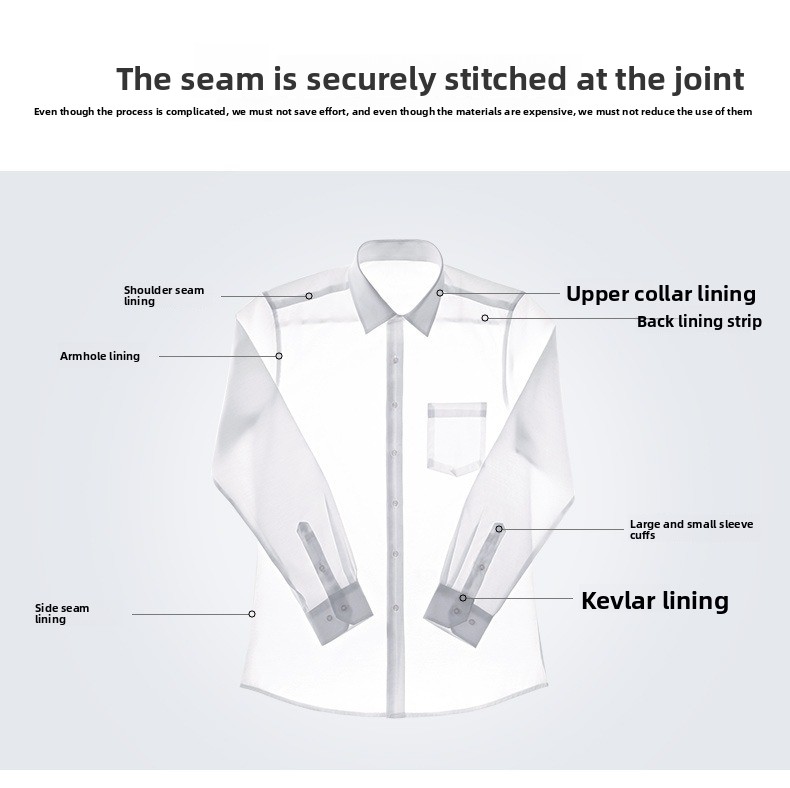 Camicia bianca uomo maniche lunghe cotone stile business casual_voghion.com