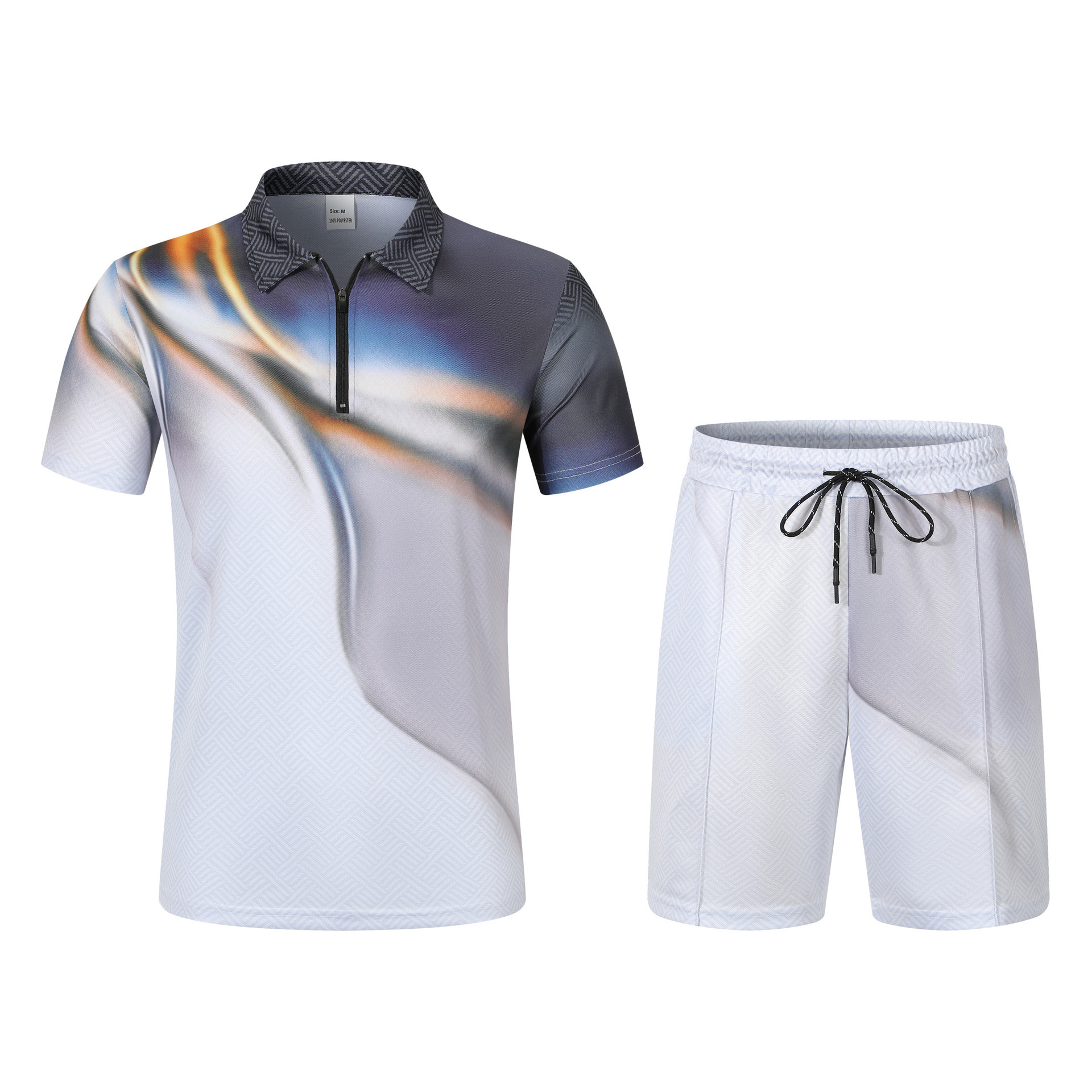 Men's Shorts Set Casual Digital Print Beach Style For Men_voghion.com