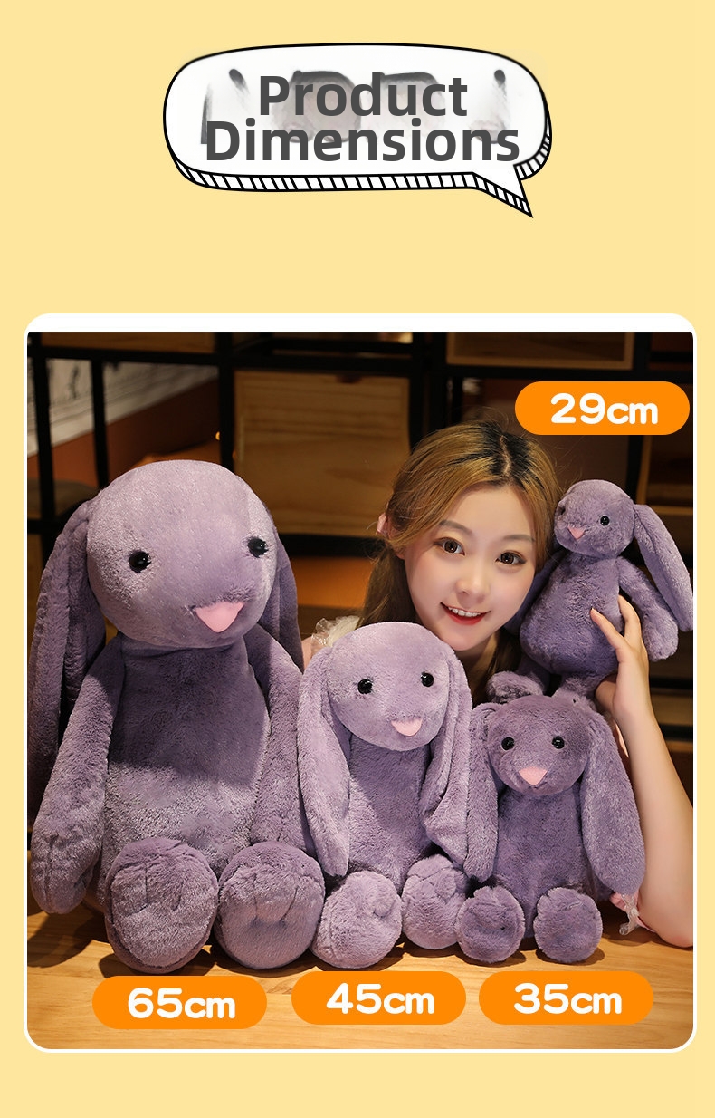 Peluche lapin doudou animal en peluche doux pour enfant_voghion.com