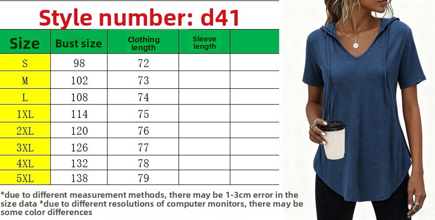2026 Spring And Summer European And American Maternity Wear New Foreign Trade Fashion Break V-neck Hooded Women's Top T-shirt_ecoleips.com