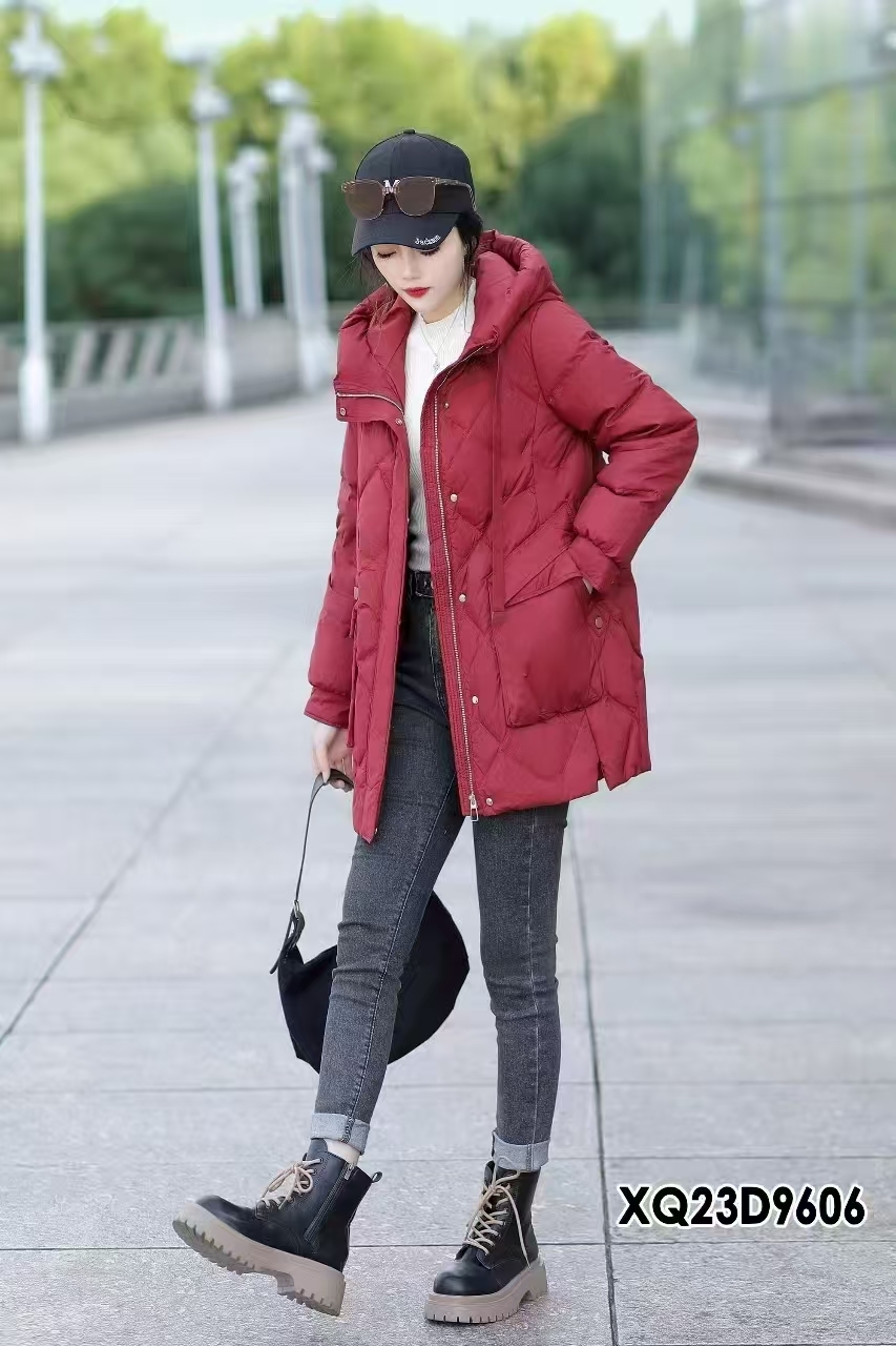 品牌高端羽绒服女中长款2025时尚宽松显瘦气质妈妈款冬季外套