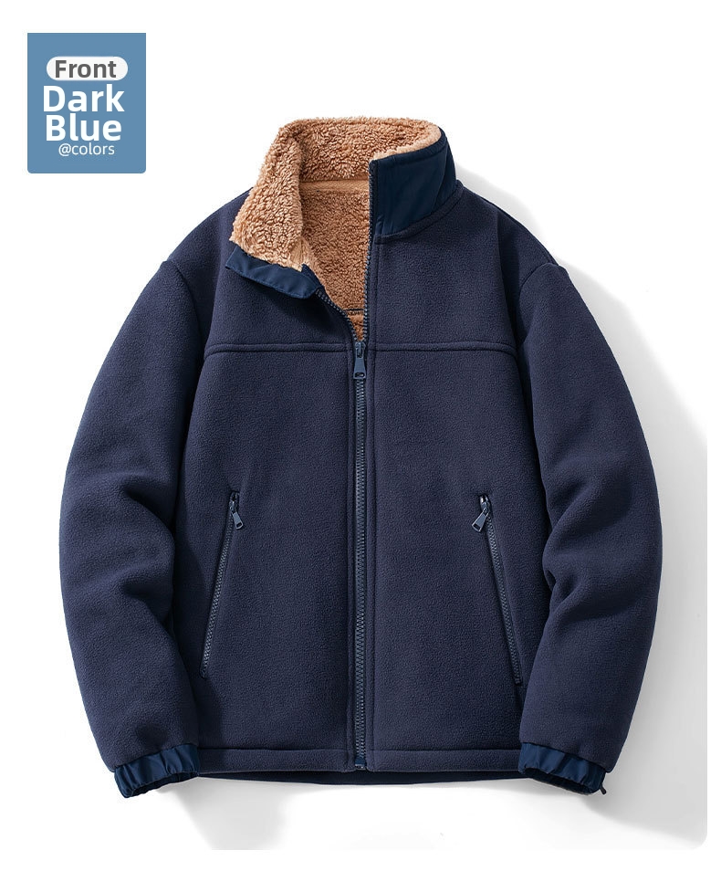 Giacca in pile da uomo con collo a lupetto – cappotto invernale_voghion.com