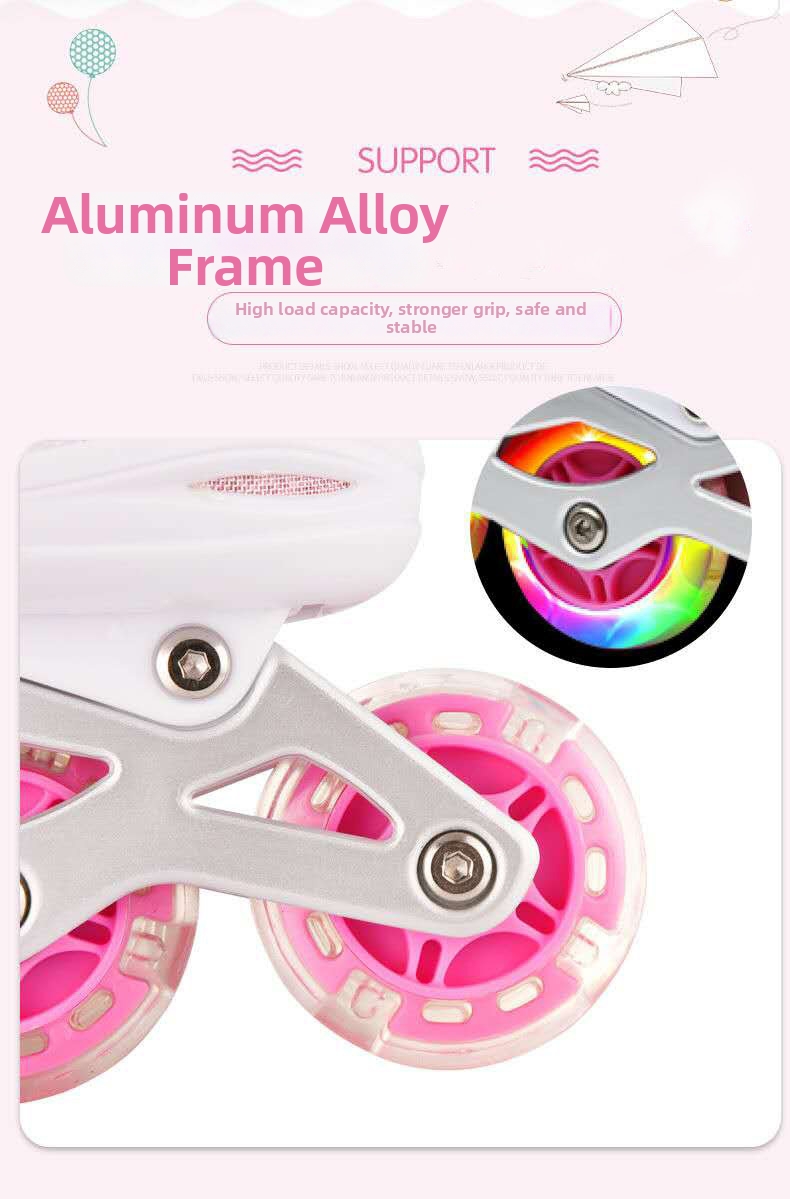Patins à roulettes pour enfants garçons et filles avec roues lumineuses_voghion.com