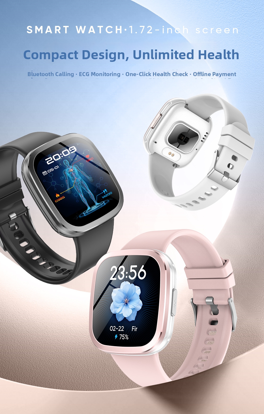 MT100 Smartwatch New Model With Offline Payment NFC Bluetooth Connectivity And Non-Invasive Blood Glucose Uric Acid Testing Huaqiangbei Watch_voghion.com