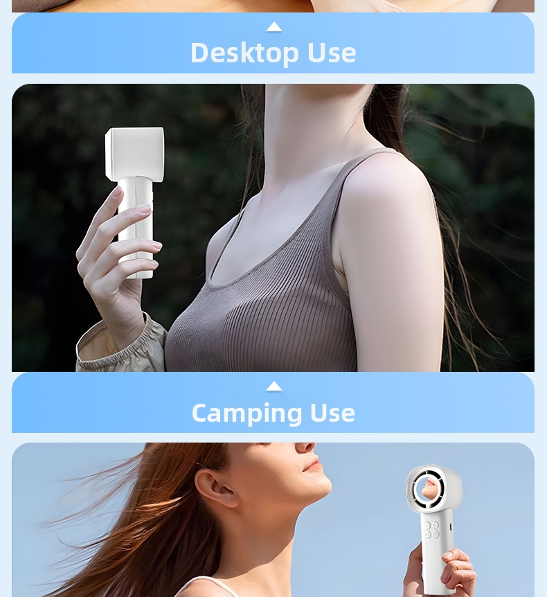 Portable Handheld Fan Usb Rechargeable Mini Desktop Fan For Outdoor_voghion.com