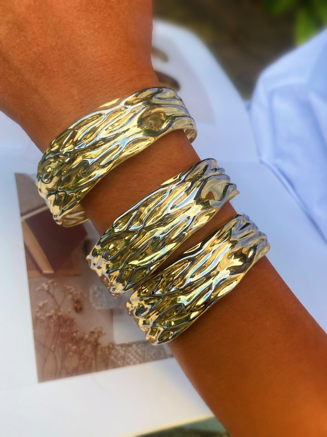 12g Weight Rings, Bangle Classification 1 Piece Quantity Holiday, Daily Occasion Copper Material Geometric Pattern All Seasons Season Women's Gender Mixed Metal, Plating Design Elegant, Classic Style Style Wholesale Jewelry Elegant Classic Style Geometric Copper Mixed Metal Plating Rings Bangle 1