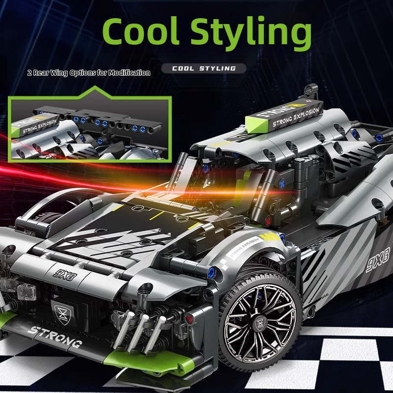 Kompatibles Darth Vader Apollo Supercar Cyber Rambo ferngesteuertes Rennauto-Bausatz-Modellspielzeug_voghion.com
