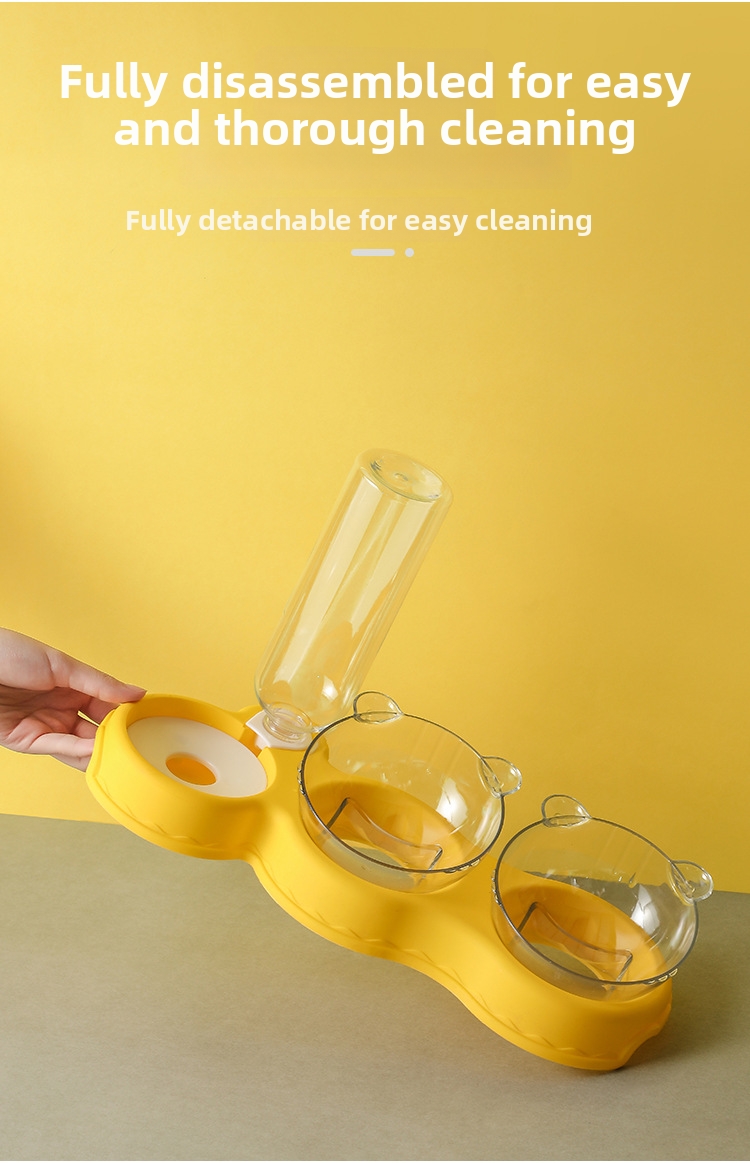 Automatischer Doppelnapf Futter- Und Wasserspender Für Haustiere_voghion.com