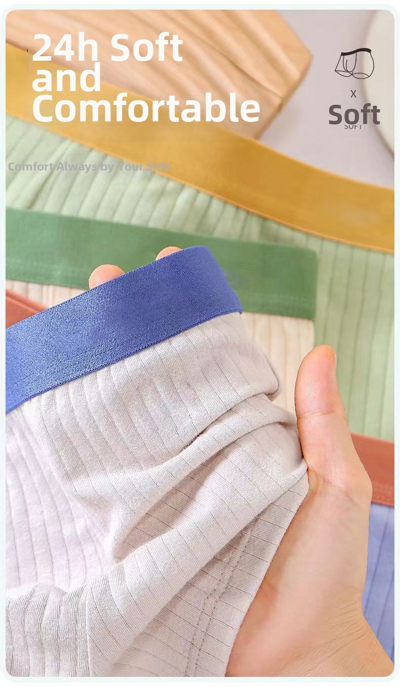 Men's Boxer Briefs Breathable Antibacterial Underwear Trunks_voghion.com