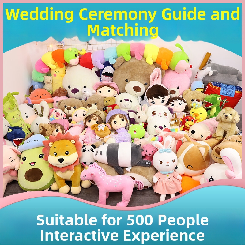 8 Inch Wedding Doll Tossing Mini Plush Toy Gift Set Interactive Stuffed Animal For Festive Small Market Stall Item Unisex_voghion.com