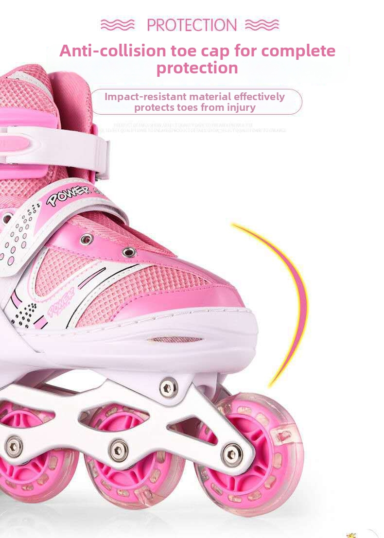 Patins à roulettes pour enfants garçons et filles avec roues lumineuses_voghion.com