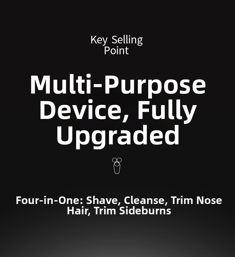 New 9D Electric Shaver High Power Rechargeable Multi-Functional Water Washable Shaver For Personal Care_voghion.com