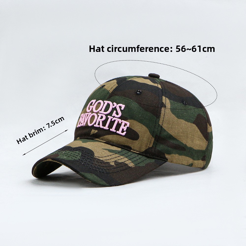Cappellino da baseball camuffamento ricamo uomo e donna unisex_voghion.com