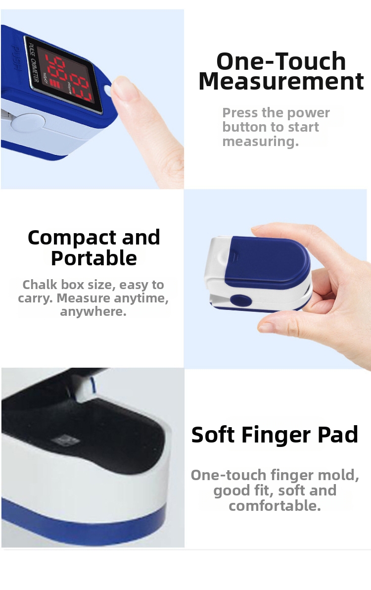 Pulsoximeter Für Den Finger Herzfrequenz Und Sauerstoffmesser_voghion.com