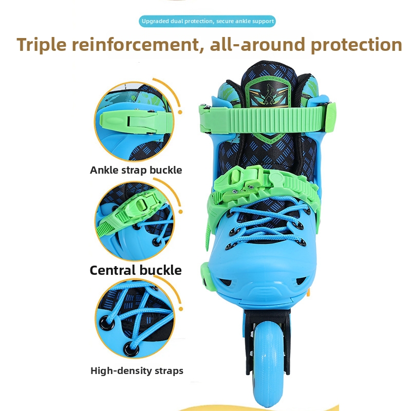 Children's Roller Skates Complete Set For Girls And Boys Ice Skates Inline Skates For Beginners Sports Outdoor Activity_voghion.com