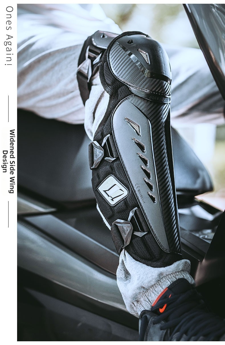 Motorcycle Protective Gear Knee And Elbow Pad Four Piece Set Breathable Widened Side Wings Anti-Fall For Summer Motorcycles And Racing Bikes_voghion.com