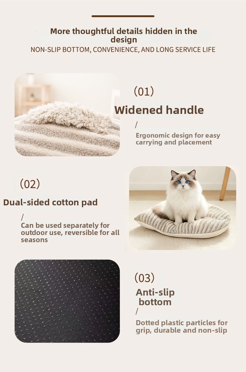 Panier chat semi-fermé et maison pour chien douillet et chaud_voghion.com