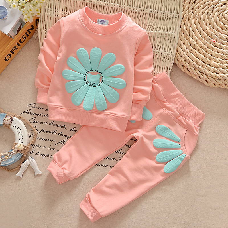 Girls' Long Sleeved Sweatshirt And Pants Two Piece Set Trendy Spring Autumn_voghion.com